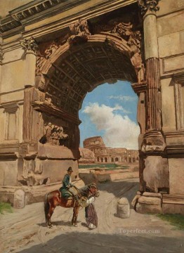 Arch of Titus Stephan Bakalowicz Ancient Rome Oil Paintings